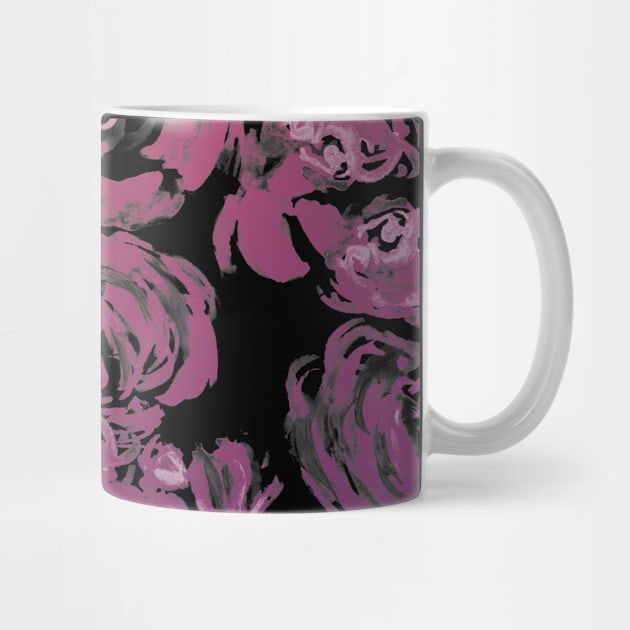 Pink and Purple Peonies Pattern by ZeichenbloQ